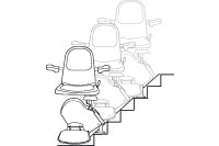  Michigan MI  Lansing  Detroit Acorn Stairlift fitted with Electronic and mechanical braking systems